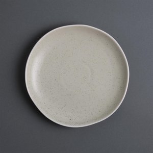 Olympia Shallow Plate, Ø205 mm, Irregular, Chia, Sandstone (Pack of 6) Olympia Shallow Plate, Ø205 mm, Irregular, Chia, Sandstone (Pack of 6)
