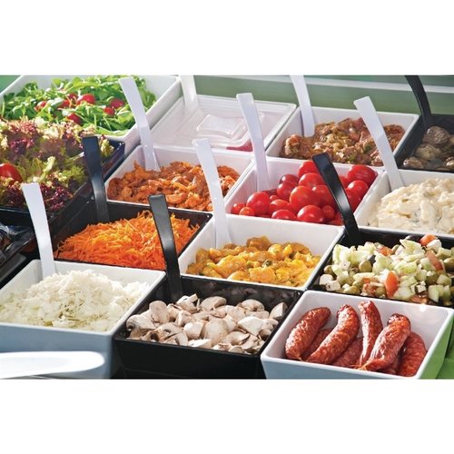 APS Biała kwadratowa miska Float 7 cali