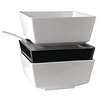 APS Float Black Square Bowl 7in