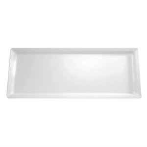 APS Biała, prostokątna taca z melaminy Pure 650mm APS Biała, prostokątna taca z melaminy Pure 650mm
