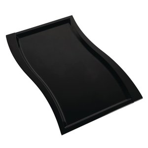 APS Wave Melamine Platter Black GN 1/1 APS Wave Melamine Platter Black GN 1/1