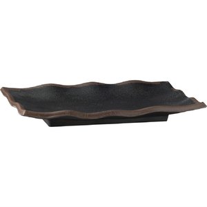 APS Marone Melamine Wavy Tray Black 275x 110mm APS Marone Melamine Wavy Tray Black 275x 110mm