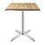 Bolero Kwadratowy stół do bistro z blatem z drewna jesionowego 600mm
