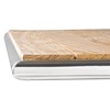 Bolero Kwadratowy stół do bistro z blatem z drewna jesionowego 600mm