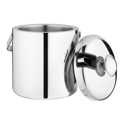 Olympia Wiaderko ze stali nierdzewnej na lód 1,23 L, Ø140 mm, (h)150 mm ze szczypcami i pokrywką Olympia Wiaderko ze stali nierdzewnej na lód 1,23 L, Ø140 mm, (h)150 mm ze szczypcami i pokrywką