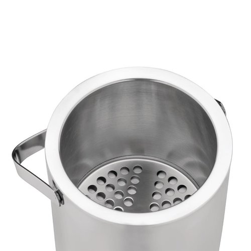 Olympia Wiaderko ze stali nierdzewnej na lód 1,23 L, Ø140 mm, (h)150 mm ze szczypcami i pokrywką Olympia Wiaderko ze stali nierdzewnej na lód 1,23 L, Ø140 mm, (h)150 mm ze szczypcami i pokrywką