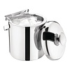 Olympia Wiaderko ze stali nierdzewnej na lód 1,23 L, Ø140 mm, (h)150 mm ze szczypcami i pokrywką Olympia Wiaderko ze stali nierdzewnej na lód 1,23 L, Ø140 mm, (h)150 mm ze szczypcami i pokrywką