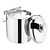 Olympia Wiaderko ze stali nierdzewnej na lód 1,23 L, Ø140 mm, (h)150 mm ze szczypcami i pokrywką