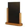 Securit Half Frame Table Top Blackboard 280 x 200mm Teak