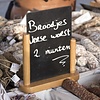 Securit Half Frame Table Top Blackboard 280 x 200mm Teak