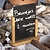 Securit Half Frame Table Top Blackboard 280 x 200mm Teak