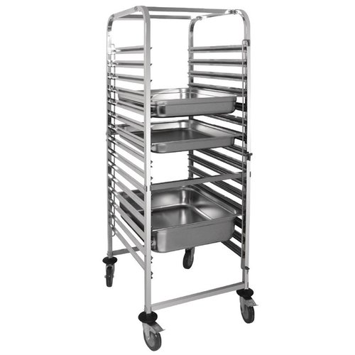 Vogue Gastronorm Racking Trolley 15 Level Vogue Gastronorm Racking Trolley 15 Level