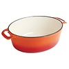 Vogue Orange Oval Casserole Dish 5Ltr
