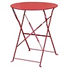 Bolero Stolik kawiarniany okrągły czerwony | 59,5(Ø)x(H)71cm
