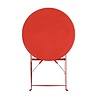 Bolero Stolik kawiarniany okrągły czerwony | 59,5(Ø)x(H)71cm