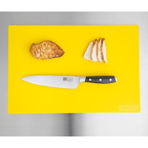 Hygiplas Anti-bacterial Low Density Polyethylene Cutting Board 450 x 300 mm Yellow Hygiplas Anti-bacterial Low Density Polyethylene Cutting Board 450 x 300 mm Yellow
