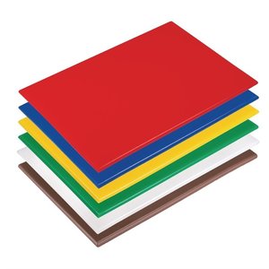 Hygiplas Anti-bacterial High Density Polyethylene Cutting Board 300 x 450 mm (Pack of 6) Hygiplas Anti-bacterial High Density Polyethylene Cutting Board 300 x 450 mm (Pack of 6)