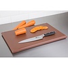 Hygiplas Extra Thick High Density Polyethylene Cutting Board 450 x 300 mm Brown