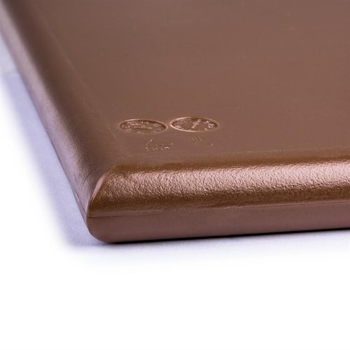Hygiplas Extra Thick High Density Polyethylene Cutting Board 600 x 450 mm Brown Hygiplas Extra Thick High Density Polyethylene Cutting Board 600 x 450 mm Brown