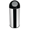 Bolero 40 L Round Stainless Steel Waste Bin, Dome Lid