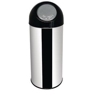 Bolero Kosz na śmieci 40 L ze stali nierdzewnej, z pokrywą kopułkową, srebrny Bolero Kosz na śmieci 40 L ze stali nierdzewnej, z pokrywą kopułkową, srebrny