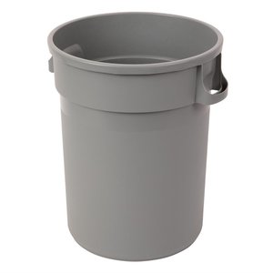 Jantex 120 L Grey Round Plastic Waste Bin, Lift Lid Jantex 120 L Grey Round Plastic Waste Bin, Lift Lid