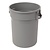 Jantex 120 L Grey Round Plastic Waste Bin, Lift Lid