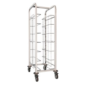 Craven Steel Tray Clearing Trolley 7 Shelves Craven Steel Tray Clearing Trolley 7 Shelves