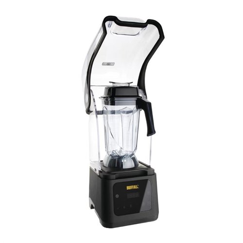 Buffalo Blender barowy kielichowy 2,5 L z pokrywą dzwiękoszczelną i wyświetlaczem cyfrowym 1,68 kW Buffalo Blender barowy kielichowy 2,5 L z pokrywą dzwiękoszczelną i wyświetlaczem cyfrowym 1,68 kW