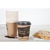Fiesta Green Black Compostable Coffee Cup Lids 225 ml (Pack of 50)