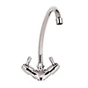 XXLselect Single Lever Deck Mounted Kitchen Faucet with Swivel Spout 300 mm