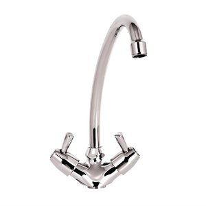 XXLselect Bateria zlewozmywakowa stojąca jednouchwytowa z obrotową wylewką o długości 300 mm XXLselect Bateria zlewozmywakowa stojąca jednouchwytowa z obrotową wylewką o długości 300 mm