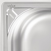Vogue Stainless Steel Gastronorm Pan 1/2 100 mm Vogue Stainless Steel Gastronorm Pan 1/2 100 mm
