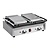 Buffalo Double Cast Iron Contact Grill, Smooth Grill Plate, 210 x 226 mm, 2,9 kW