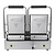 Buffalo Double Cast Iron Contact Grill, Smooth Grill Plate, 210 x 226 mm, 2,9 kW