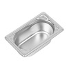 Vogue Stainless Steel Gastronorm Pan 1/9 65 mm