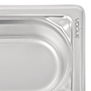 Vogue Stainless Steel Gastronorm Pan 1/9 65 mm