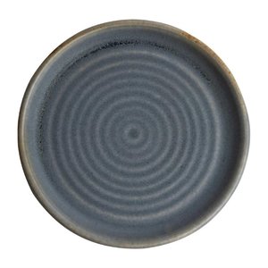 Olympia Shallow Plate with Small Rim, Ø180 mm, Canvas, Blue Granite (Pack of 6)