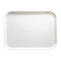 Cambro Prostokątna taca stołówkowa do serwowania 457 x 355 mm z włókna szklanego, biała