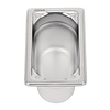 Vogue Stainless Steel Gastronorm Pan 1/9 100 mm