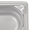 Vogue Stainless Steel Gastronorm Pan 1/9 100 mm
