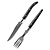 Comas ACR Steak Fork with Wooden Handle (Pack of 6)
