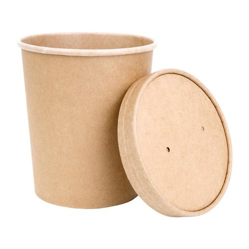Fiesta Green Compostable Soup Containers 118mm 910ml / 32oz (Pack of 500) Fiesta Green Compostable Soup Containers 118mm 910ml / 32oz (Pack of 500)