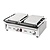 Buffalo Double Cast Iron Contact Grill, Smooth Grill Plate, 2x 210 x 226 mm, 2,9 kW