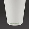 Vegware White Compostable Coffee Cups Single Wall 340 ml (Pack of 1000)