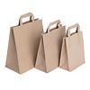 Fiesta Green Recycled Brown Paper Carrier Bags Small (Pack of 250)