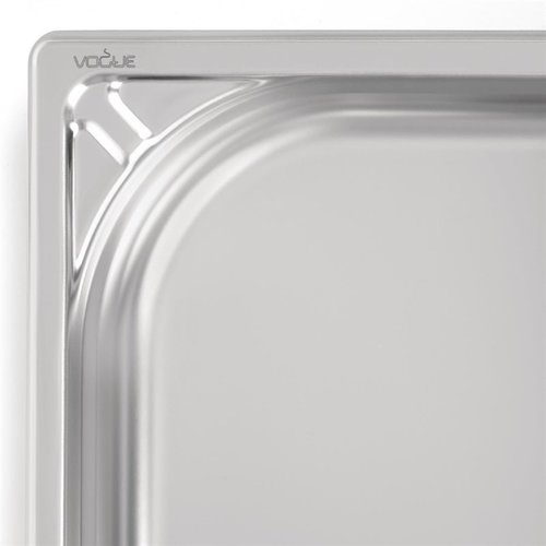 Vogue Stainless Steel Gastronorm Pan 1/2 40 mm Vogue Stainless Steel Gastronorm Pan 1/2 40 mm