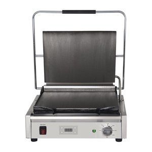 Buffalo Grill kontaktowy pojedyńczy żeliwny, płyta gładka, 375 x 276 mm, 2,2 kW