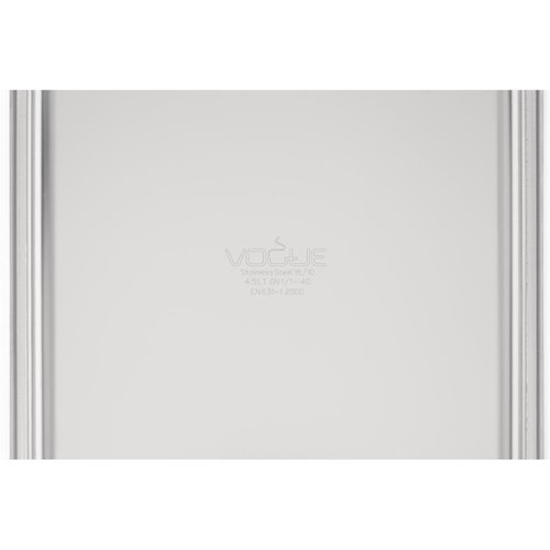 Vogue Stainless Steel Gastronorm Pan 1/1 40 mm Vogue Stainless Steel Gastronorm Pan 1/1 40 mm