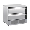 Polar Refrigeration  U-Series Chłodziarko-zamrażarka z podwójną szufladą 4xGN